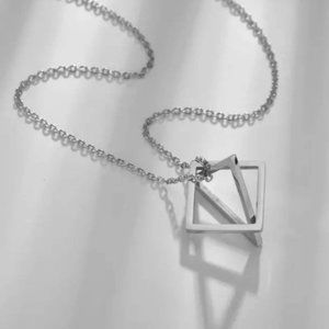 Triangle Square Pendant Necklace